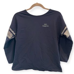 LA LIGNE Rockets Of Awesome ‘Avec Awesome’ Varsity Top XS